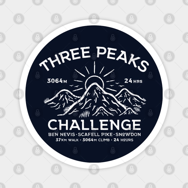 Three Peaks Challenge Magnet by TigerTom